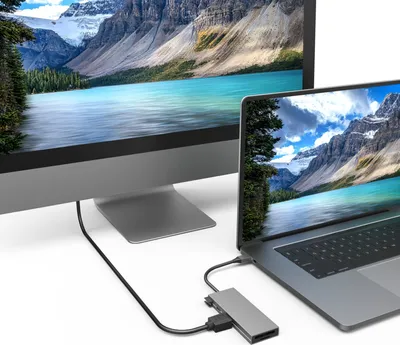 Produktbild von USB-C-Hub, Multiport, 6 Ports, 2x USB-A, USB-C, HDMI™, SD, microSD (00200110)