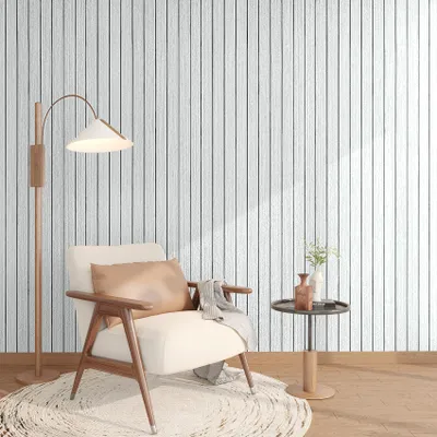 Selbstklebende Wandpaneele Holzoptik 30x500 cm lichtgrau