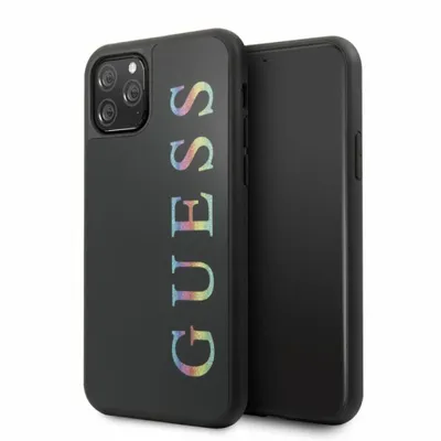 Image de Guess Double Layer Glitter Case - Coque pour iPhone 11 Pro (Noir/Multicolore)