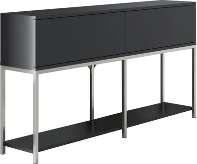 Produktbild von Skye Decor, Lord - Anthracite, Silver, Konsole, 100 % MELAMINBESCHICHTETE SPANPLATTEN, Anthrazit, 150 x 30 x 80 cm