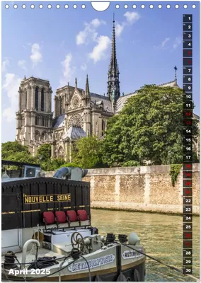Produktbild von PARIS Stadtspaziergang (Wandkalender 2025 DIN A4 hoch), CALVENDO Monatskalender