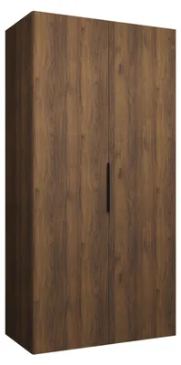 Produktbild von MEBLE KRYSPOL, Kleiderschrank, Schrank 100 cmx202x52, Warmia-Nuss, Schwarz