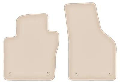 Produktbild von DURBAN Beige Velours-Fußmatten vorne für Volkswagen Jetta VI Limousine, Kombi, Variant (2010-2018)
