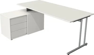 Produktbild von Kerkmann Schreibtisch mit Sideboard START UP 4945 Weiß