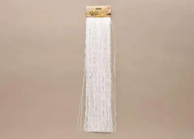 Produktbild von Lametta, gedreht, 2mm x 50cm , WEISS