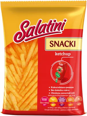 Produktbild von Gesunde Maischips mit Ketchup 25g Salatini