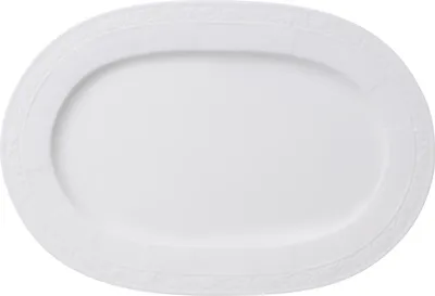 Produktbild von Villeroy & Boch White Pearl Platte oval 35x24cm