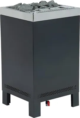 Produktbild von Infraworld Sparta Floor Combi Verdampferofen 8 kW schwarz inkl. Saunasteine
