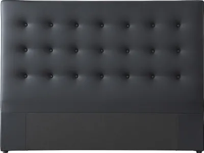 Produktbild von Polster-Bettkopfteil - 180 cm - Kunstleder - Schwarz - FRANCESCO