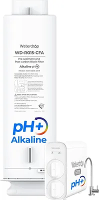 Produktbild von Waterdrop WD-G5P500A-CF-Filter, Ersatz für das WD-G5P500A-Untertisch-Umkehrosmosesystem, 6 Monate Lebensdauer