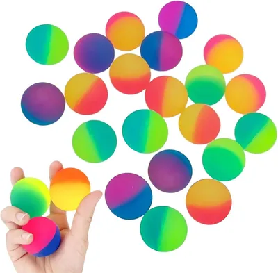 Immagine prodotto di Palline di gomma per bambini - Set da 20 - Diametro 25 mm