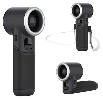 Obrázok produktu pre Prenosný turboventilátor, ventilátor s USB nabíjaním a 5 stupňami rýchlosti, prenosný a skladací