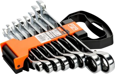 Produktbild von Bahco 1RM/SH8 Ratcheting crowfoot wrench set Spanner size (metric) 8 - 19 mm