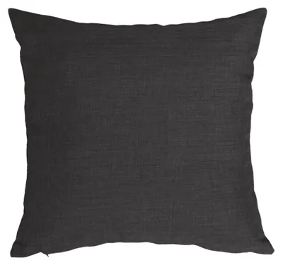 Produktbild von Kissenbezug 50x50 cm in Anthrazit mit Struktur in Leinenoptik