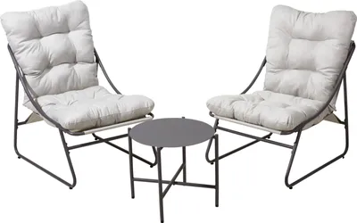 Immagine prodotto di Set da salotto LYON grigio Set da giardino Mobili da salotto Mobili da giardino