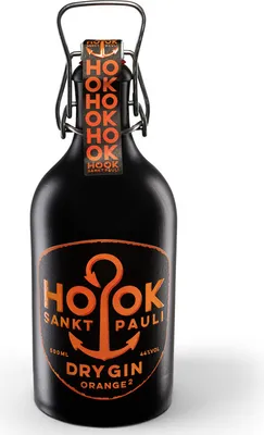 Produktbild von HOOK Gin Orange / Dry Gin von Sankt Pauli Spirituosen / 500ml Buddel
