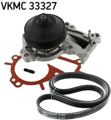 Produktbild von SKF VKMC 33327 Wasserpumpe + Keilrippenriemensatz für OPEL Corsa F passend für PEUGEOT 2008 Kombi (CU) 208 I Schrägheck (CA, CC) 3008 SUV (M)