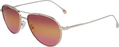 Productafbeelding van PAUL SMITH PSSN07857 FELIX 004 SHINY LIGHT GOLD 57/16/145. Zonnebrillen voor heren