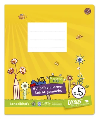 Produktbild von Formati 060531085 Schreibheft Quart S.5 - 20 Blatt 80g/qm 10mm liniert