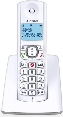 Image de Téléphone sans fil ALCATEL F530, Solo Gris, Blocage d'appels, Mains libres, Répertoire 100 noms