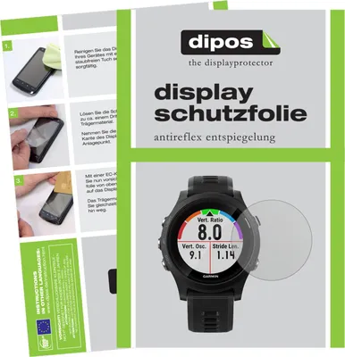 Produktbild von 6x Schutzfolie für Garmin Forerunner 935 matt Displayschutzfolie Folie Display Schutz dipos