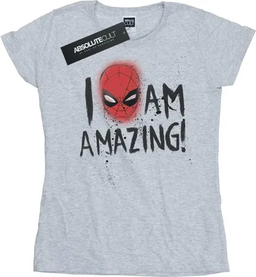 Produktbild von Marvel - "I Am Amazing" T-Shirt für Damen BI39682 (S) (Grau)