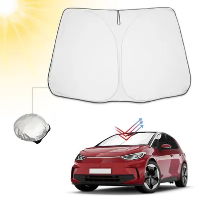 Immagine prodotto di Parasole per auto, protezione UV e termica, pieghevole, per parabrezza, compatibile con VW ID.3 dal 2020 al 2024