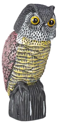 Vogelverschrikker Uil mit Wackelkopf, Dekofigur, 1 Stück
