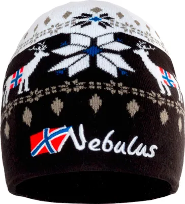 Zdjęcie produktu dla Nebulus czapka INFINITY, ciepła, przytulna czapka w norweskim stylu, P6121 - Uni , czarno-biała, rozmiar onesize
