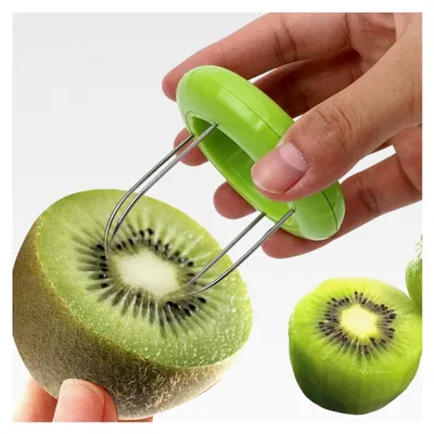 Produktbild von 3-in-1 Obstschäler Set – Schälmesser mit Kernausstecher und Spiralschneider für Kiwis, Äpfel und Gemüse