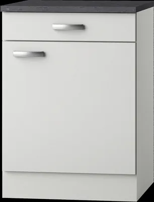 Produktbild von Küchen Unterschrank mit Arbeitsplatte Lagos U606-9 in weiß 60 cm breit