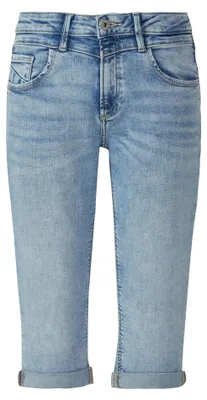 Produktbild von s.Oliver Capri Jeans aus elastischem Baumwollmix mit Used-Effekt
