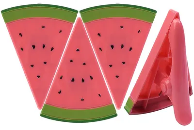 4 Strandtuch-Clips, simulierte Wassermelone, Kunststoff, 12x8x5 cm