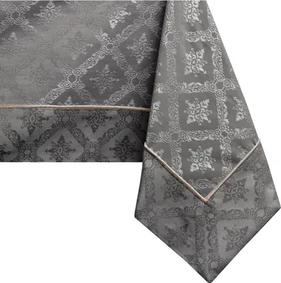 Zdjęcie produktu dla Obrus bawełniany MAYA mankiet + lamówka 140X180 kakaowy DecoKing