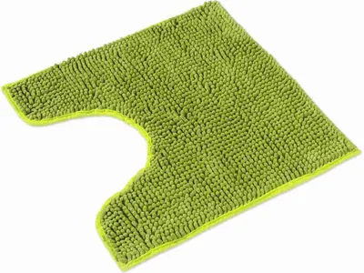 Produktbild von WohnDirect Badematte mit WC Ausschnitt PARIS Grün 45 x 45 cm MIT Ausschnitt