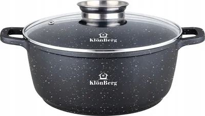 Produktbild von 8-teiliges schwarzes Bratpfannenset mit Deckel, Antihaftbeschichtung, Induktion 16/20/24/28cm, ideal für Geschenke