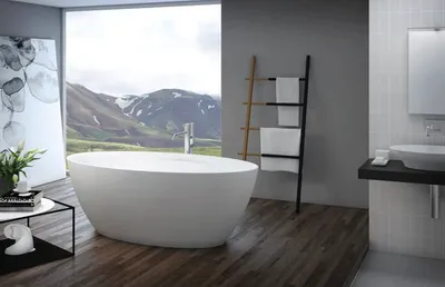 Produktbild von Jungborn freistehende Badewanne FOUR 85 x 170 cm weiß glänzend
