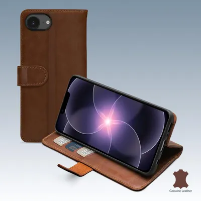 Productafbeelding van Mobilize Leather Wallet Apple iPhone 16e/17e Brown
