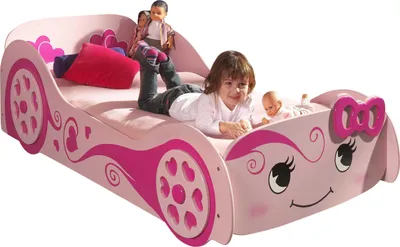 Produktbild von Vipack Autobett Pretty Girl, Rosa