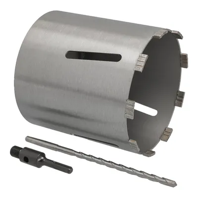 Produktbild von Diamantbohrkrone Ø 182 mm Nutzlänge 180 mm mit SDS+-Aufnahme 100 mm und Zentrierbohrer 240 mm Segmenthöhe 10 mm Diamant Bohrkrone Trockenbohrkrone Kernbohrer Betonbohrkrone Kernbohrkrone BTEC