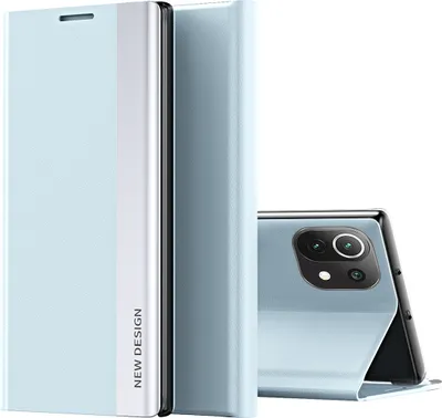 Immagine prodotto di Xiaomi Mi 11 Lite Case, Custodia magnetica in Finto cuoio con funzione stand per Xiaomi Mi 11 Lite blu