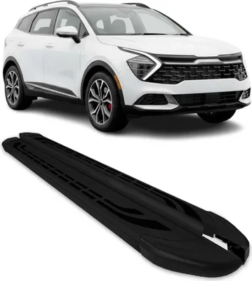 Image de Marchepieds Latéraux pour Kia Sportage 2021-2025 Aluminium Noir 2 Pcs