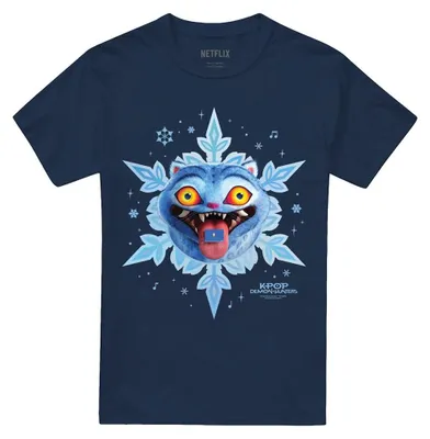 Productafbeelding van K-Pop Demon Hunters - T-shirt voor heren/dames, uni, kerstdesign, TV43545 (maat L) (marineblauw)