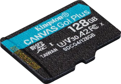 Image de Carte mémoire Kingston CanvasGo! Plus, 128 Go, microSDXC, UHS-I U3, Classe 10