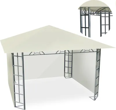 Zdjęcie produktu dla Beżowy pawilon ogrodowy 3x3m 4934