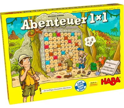 Produktbild von HABA Avonturier 1x1, Brettspiel, Lernen, 7 Jahr(e), Familienspiel