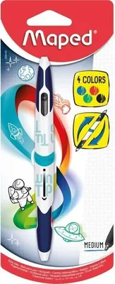Produktbild von Maped Twin Tip, Stick-Kugelschreiber, Schwarz, Blau, Grün, Rot, 1 Stück(e)