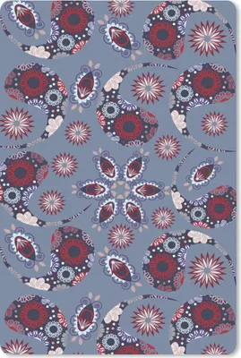 Produktbild von MuchoWow® Mauspad Mousepad Paisley - Blumen - Muster 18x27 cm - Mousepads - Maus Mat - Pad - Mausunterlage