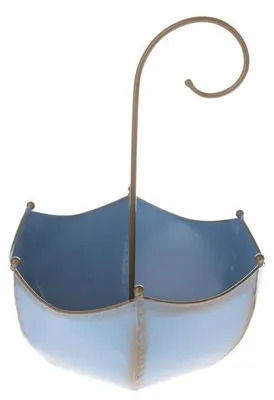 Produktbild von Ewax Dekoschirm Metall Blau 29x39x26cm
