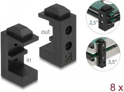 Produktbild von DELOCK Festplattenhalterung für 2.5" + 3.5" HDD / SSD
